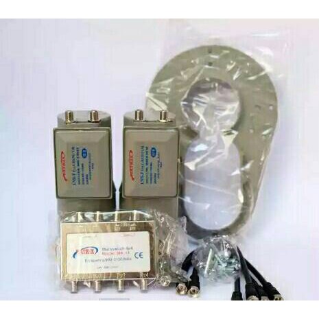 LNB DUAL 1 PARABOLA 4 RECEIVER 2 satlit