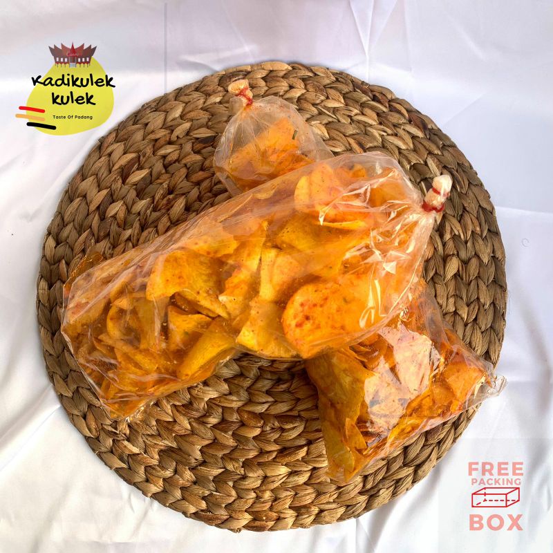 

keripik talas balado 250gr murah khas padang free box cod