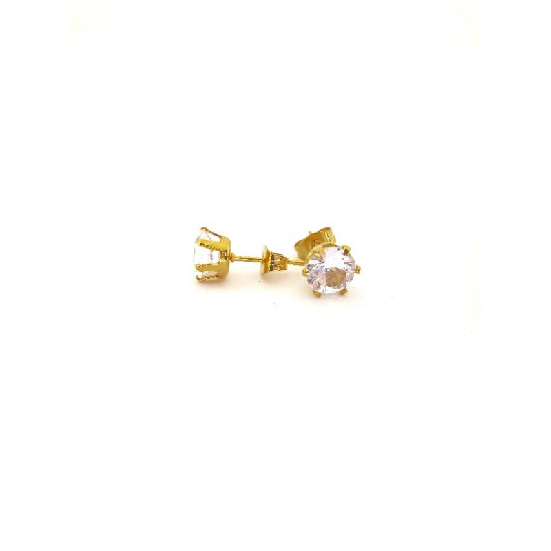 Perhiasan Anting titanium Lapis Emas Gold N09122008