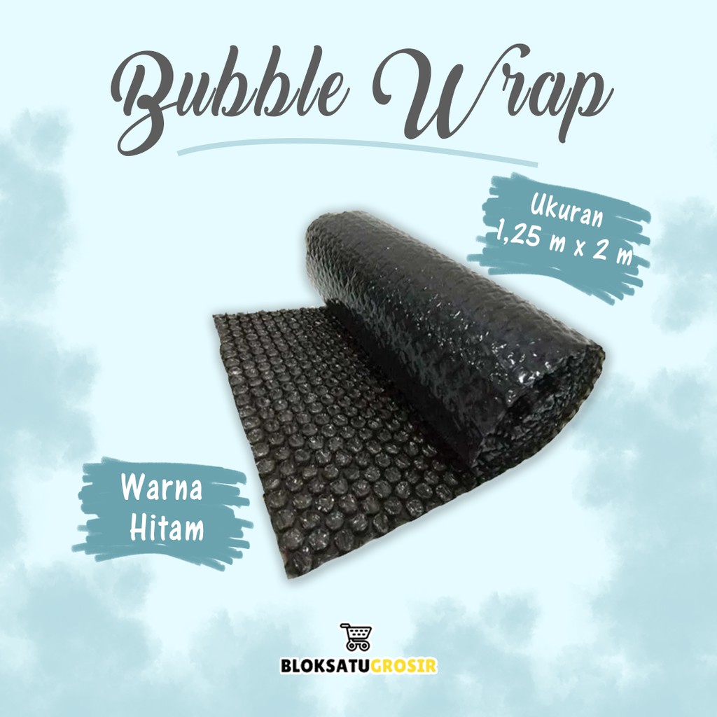 

Bubble Wrap Meteran Malang - Hitam (2 meter x 1.25 meter)