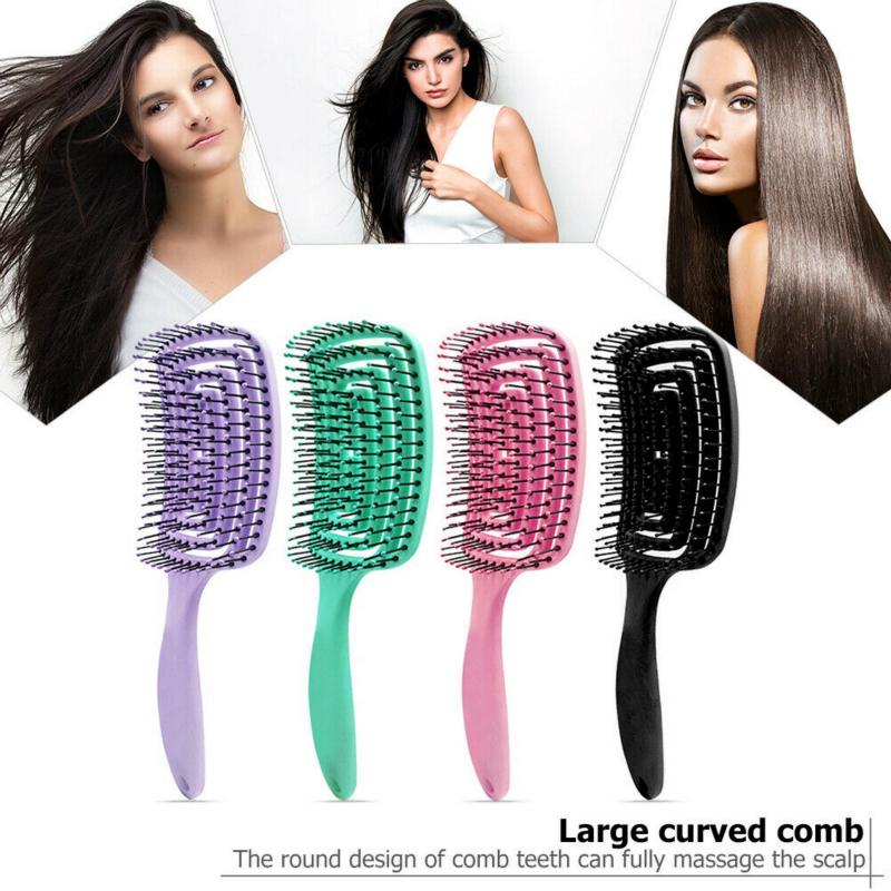 1 Piece Detangling Brush Hair Scalp Massage Comb / Wet Curly Detangle Hair Brush for Salon Hairdressing Styling Tools