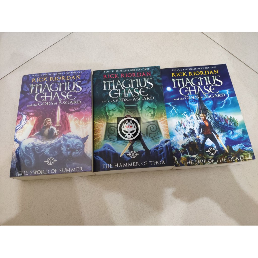 Novel Set original Magnus Chase 1 2 3 rick riordan and the gods of asgard sword summer hammer thor s
