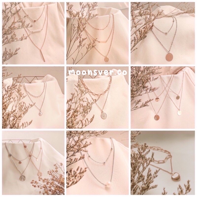 Kalung Wanita Bohemian Boho Minimalist Multilyer Cocok Untuk Hijab [ PART 2 ] bisa COD