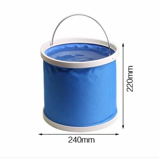 EMBER LIPAT FOLDABLE Portable Bucket SERBAGUNA Wadah Air CUCI MOBIL Motor Multifungsi