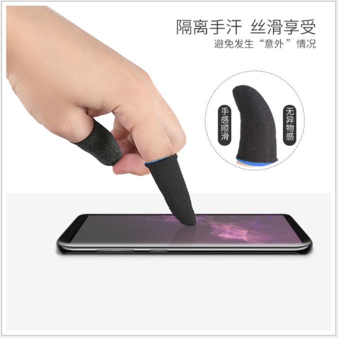 Finger Gaming Sarung Jempol Android E Sport Sleeve SweatProof Sepasang