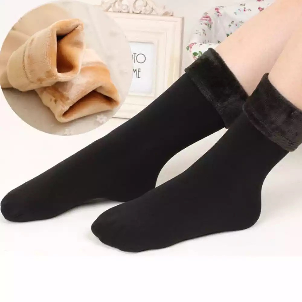 IMPORT MOLLAD Sock Velvet Kaos Kaki Musim Dingin Lapis Bulu Winter Sock