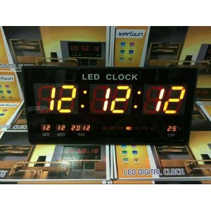 Jam Digital LED Meja/Dinding XY-4622 Angka Menyala Wrna Merah UK Besar