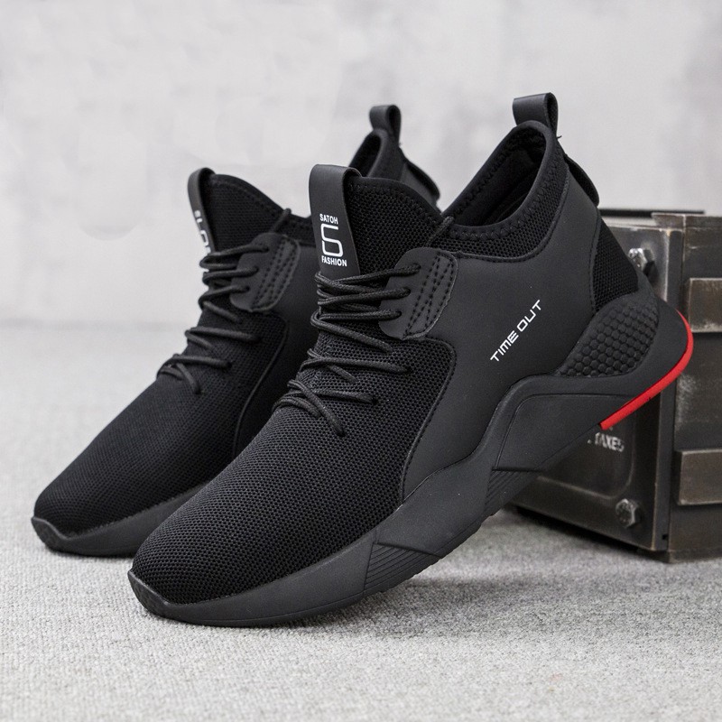  Sepatu  Sneakers  Pria  Dane And Dine S0010 Hitam  Shopee 