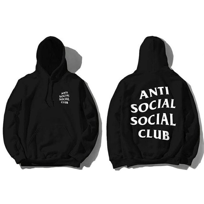 Hoodie Couple Anti Social Social Club Casual Premium Cotton Fleece