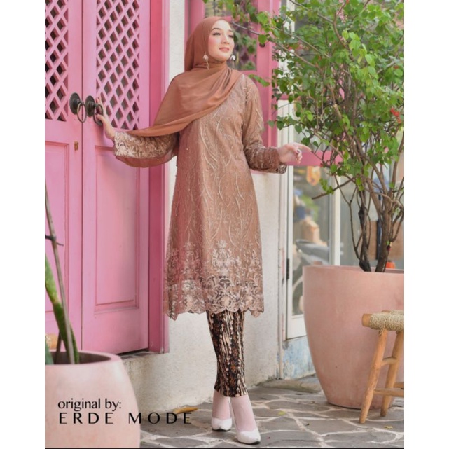 Kebaya Tunik Tille Modern - tunik tille modern - setelan kebaya modern - Kebaya modern - kebaya lamaran - kebaya pesta - tunik-baju-kebaya by BA