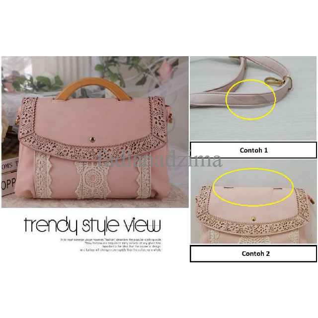 lelang tas import murah pink