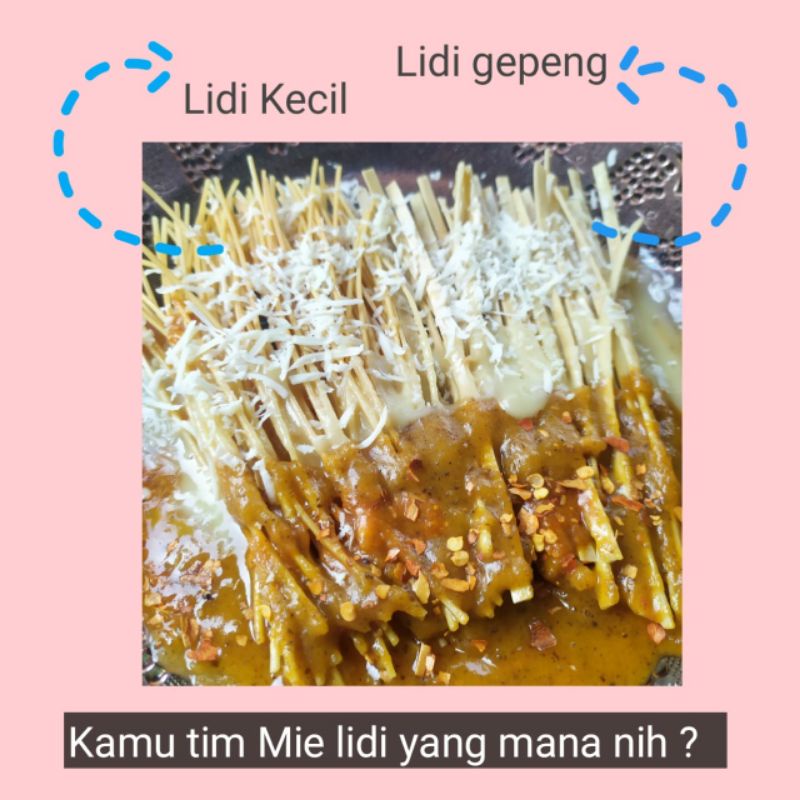 

Mie lidi Mie gepeng jajanan jadul Homemade Non Msg