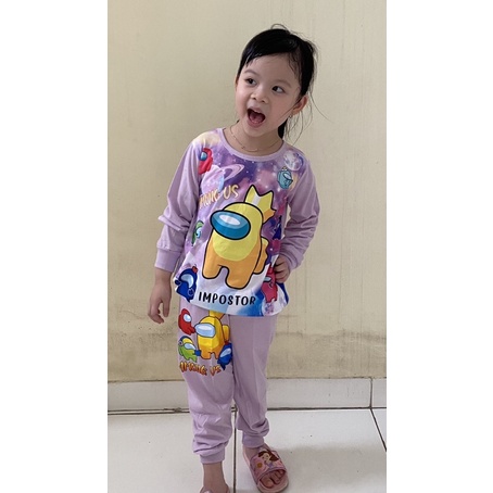 Stelan Anak / Stelan Among Us / Stelan Karakter Anak / Stelan Anak Anak