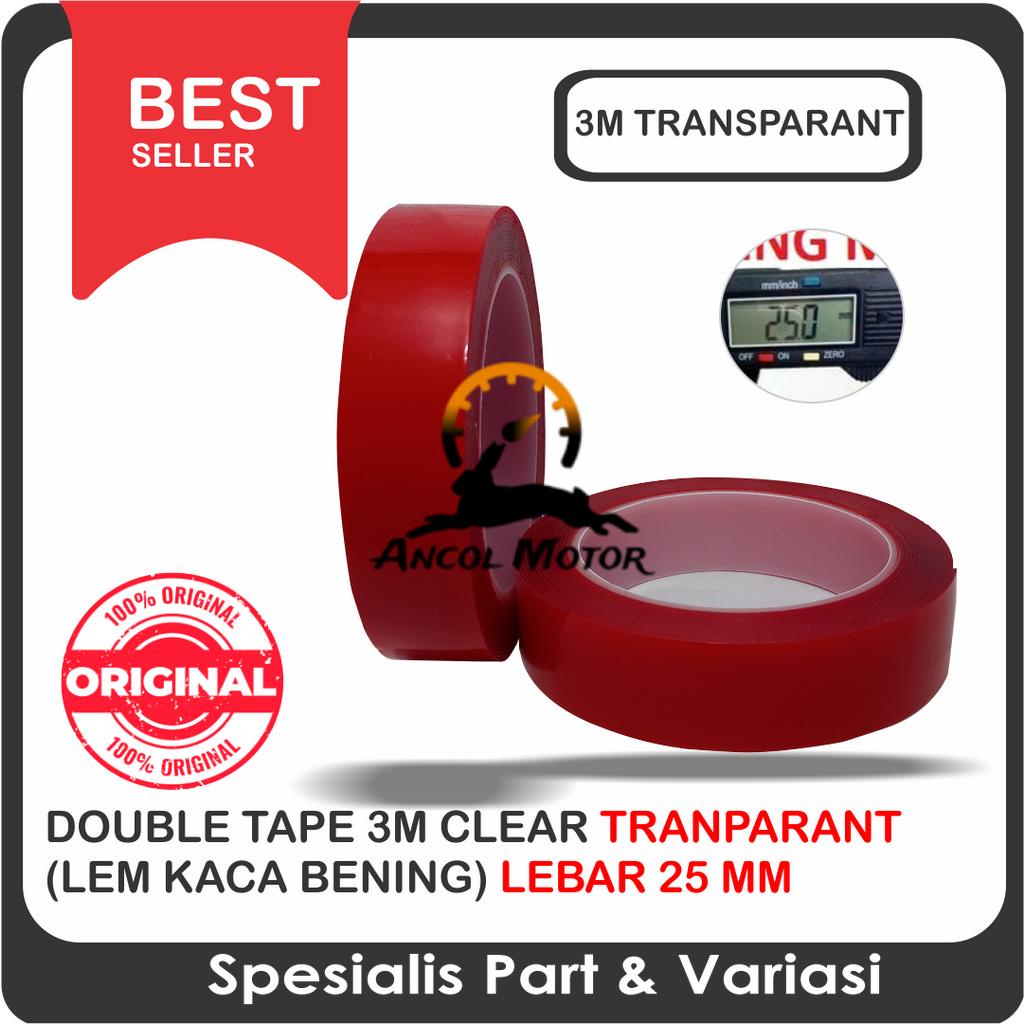 

Double Tape 3M Clear Tranparant Lem Kaca Bening Dobel Perekat Foam