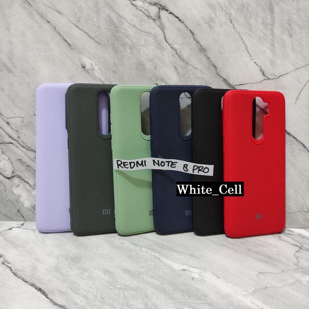 Redmi 10 Note 11 Note 11 Pro Note 8 Note 8 Pro Note 9 Note 10 Soft Case Candy Warna Warni Macaron Protector 3D Camera Logo Silicon White_Cell