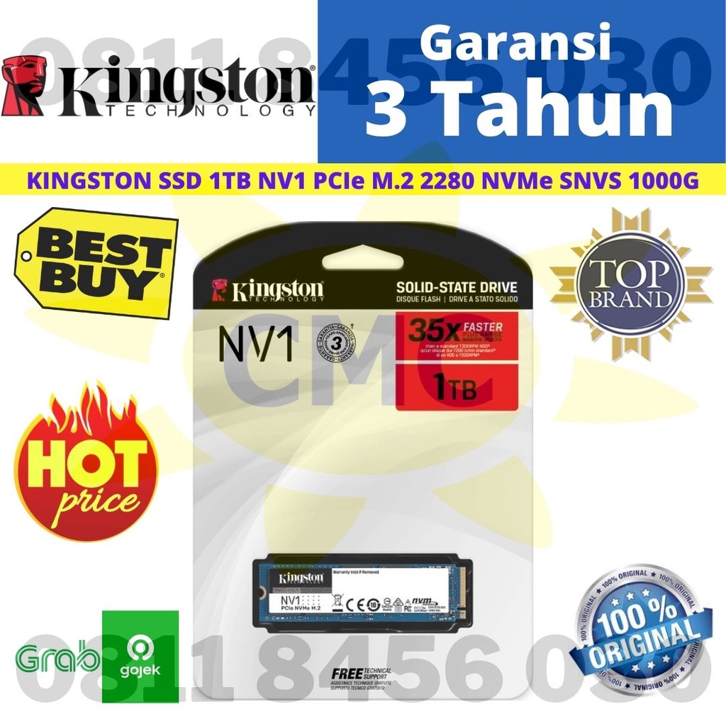 SSD KINGSTON 1TB NV1 PCIe NVMe SNVS 1000G