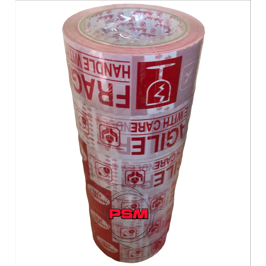 

(1PCS) PSM ~INSTANT/SAME DAY/REGULER~ LAKBAN FRAGILE BODHI TAPE PUTIH MERAH 45mm X 72 yard Termurah Berkualitas Setara Daimaru