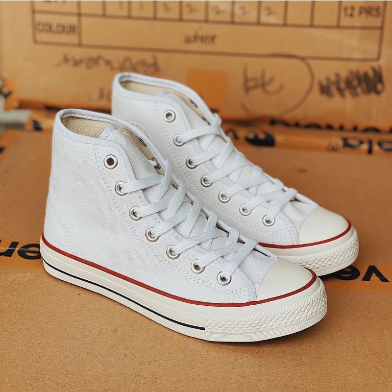 Sepatu Ventela Ethnic high white termurah