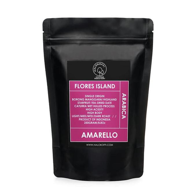 

Biji Kopi Arabika Yellow Caturra 250gr Flores Halokoffi Arabica Coffee