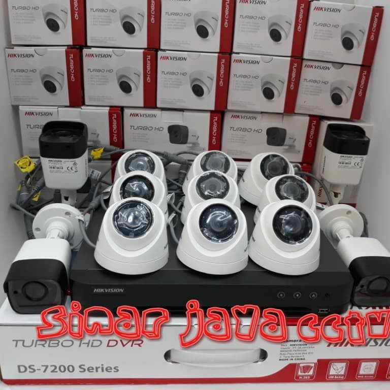 PAKET CCTV 16CHANEL HIKVISION 5MP REKAM VIDEO+AUDIO