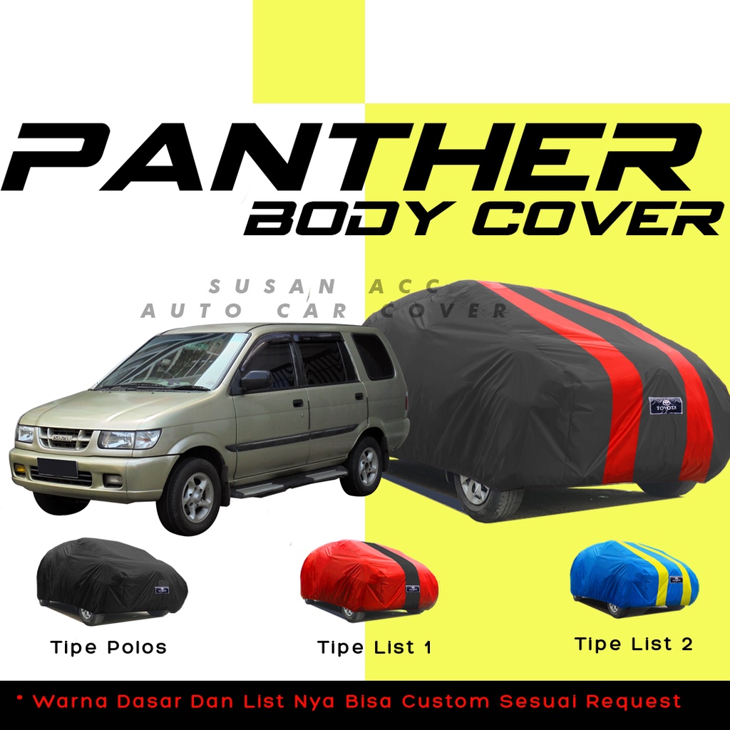 Outdoor Premium Body Cover Mobil Panther Sarung Mobil Phanter Waterproof anti air Mantel pelindung innova lama/kijang innova/kijang innova lama/confero/wuling confero/avanza/avanza veloz/avanza lama/kijang long/kijang krista/kijang lsx/kijang lgx/crv/brv