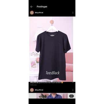 Ditsy Tees Black JUMBO