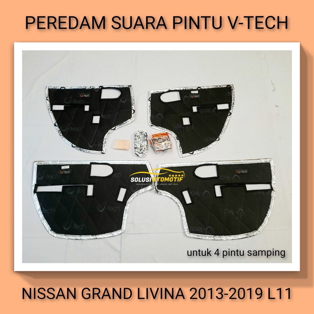 NISSAN GRAND LIVINA 2013-2019 L11 Peredam Suara Pintu Aksesoris Variasi Mobil VTECH Ori PnP
