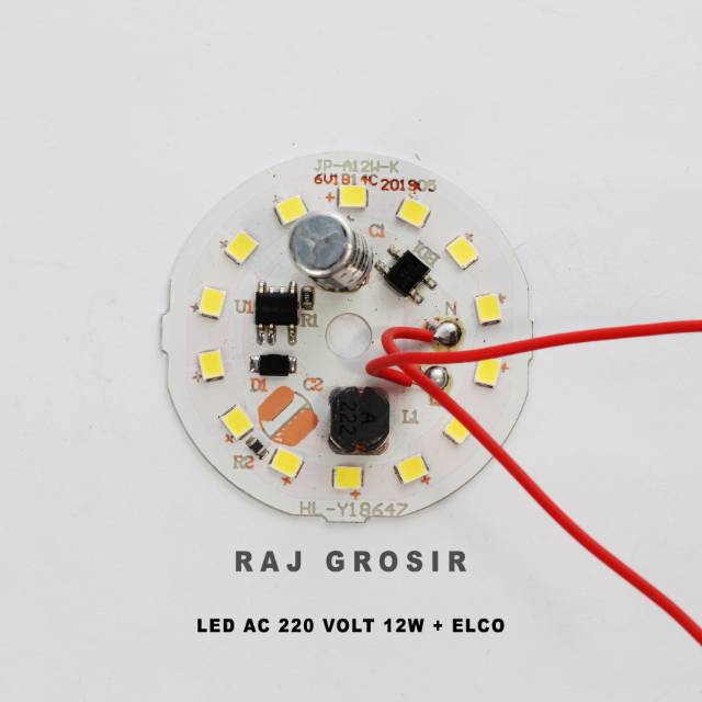 LED AC 220 Volt Dengan ELCO 12 Watt