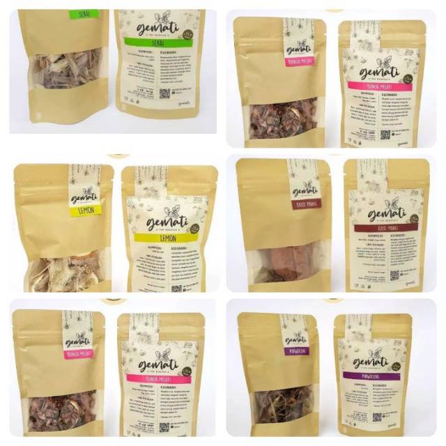 

Teh rempah gemati varian rasa
