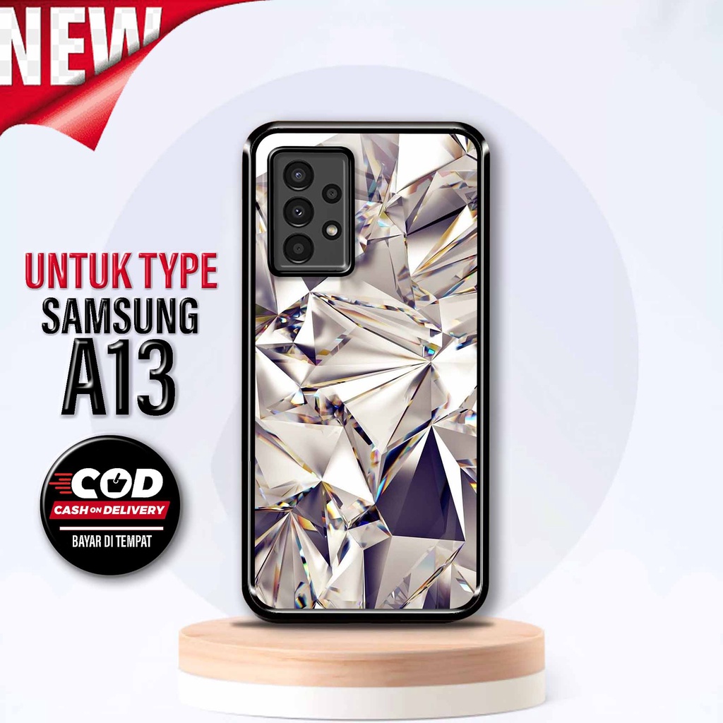 Case Samsung A13 [ Aest Berlian 2 ] - Hardcase Samsung A13 - Softcase Samsung A13 - Cassing Elegant 