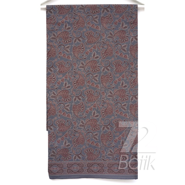 KAIN BATIK KATUN Premium Warna Abu Abu Tua Grey Gray 729355 Cap 72 Jarik Jarit Samping Kebat Panjang Batik Katun Modern Premium Bahan Seragam Batik Pernikahan Kantor Keluarga Murah Kamen Jadi Batik Bali Lembaran