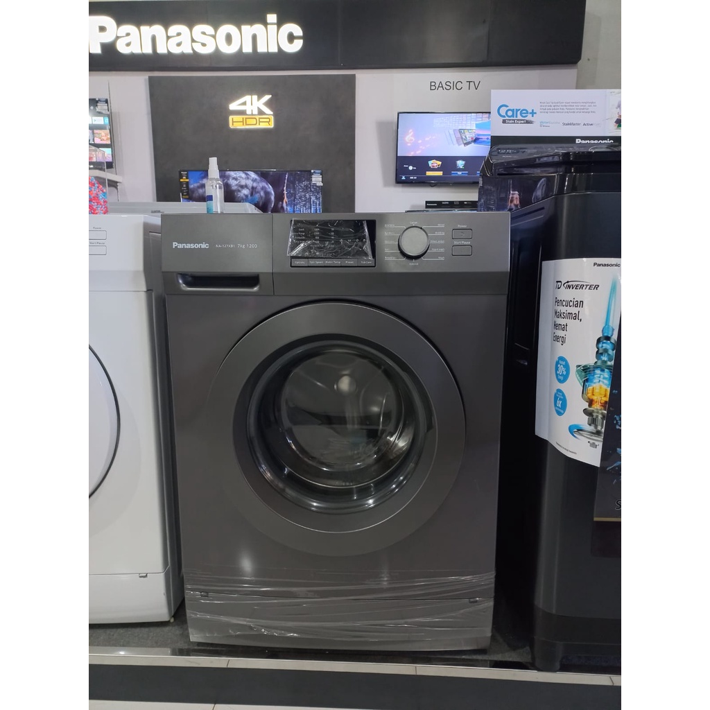 MESIN CUCI PANASONIC FRONT LOADING NA 127 XB1 WNE kapasitas 7kg Magelang