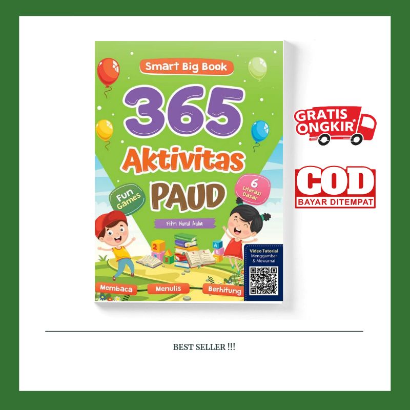 365 Aktivitas Anak PAUD Smart Big Book untuk usia 4-7 Tahun Cikal Aksara