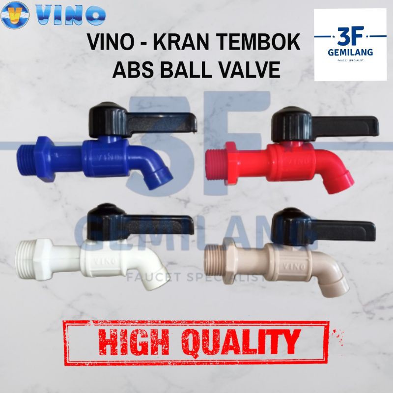 Kran Tembok Vino ABS UK 1/2 ABS BOLA BESAR HIGH QUALITY