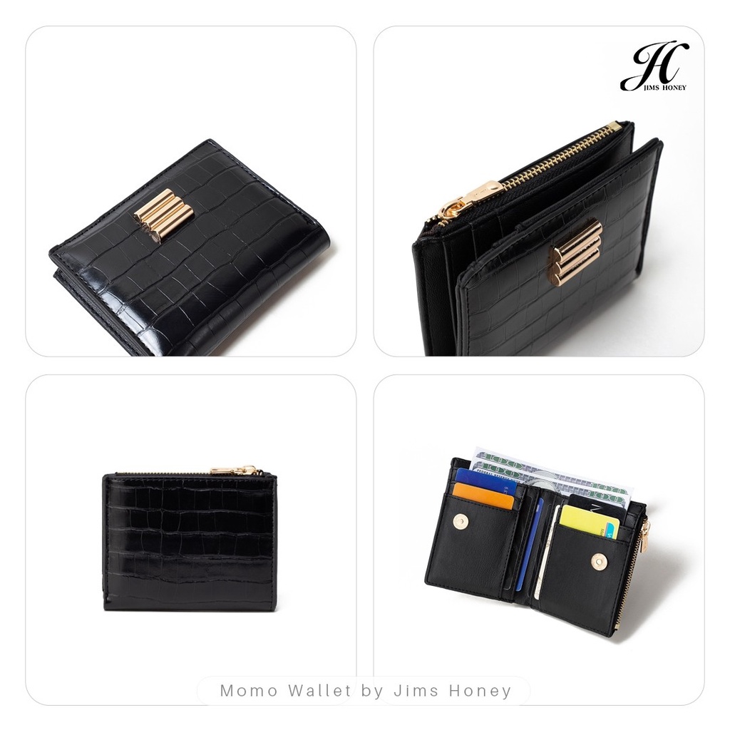 Dompet Wanita Lipat Jims Honey MOMO Wallet Dompet Kecil Mewah Tipis