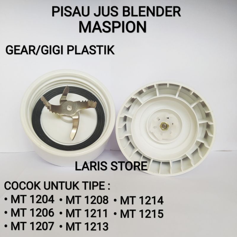 Mounting Pisau Jus Blender Maspion Gear Plastik MT 1204 MT 1206 MT 1207 MT 1208 DLL