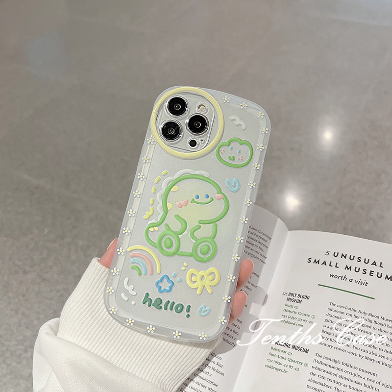 For Redmi Note 12 A1 A1+ 10C 10A 10 9A 9C 9 9T Note 11s 10s 9s 11 10 9 8 ProPoco X3 NFC X3Pro X3 Mi12T 11T 12 Pro 11Lite 10 Poco M3 Cute Dinosaur Phone Case Soft Clear Cover