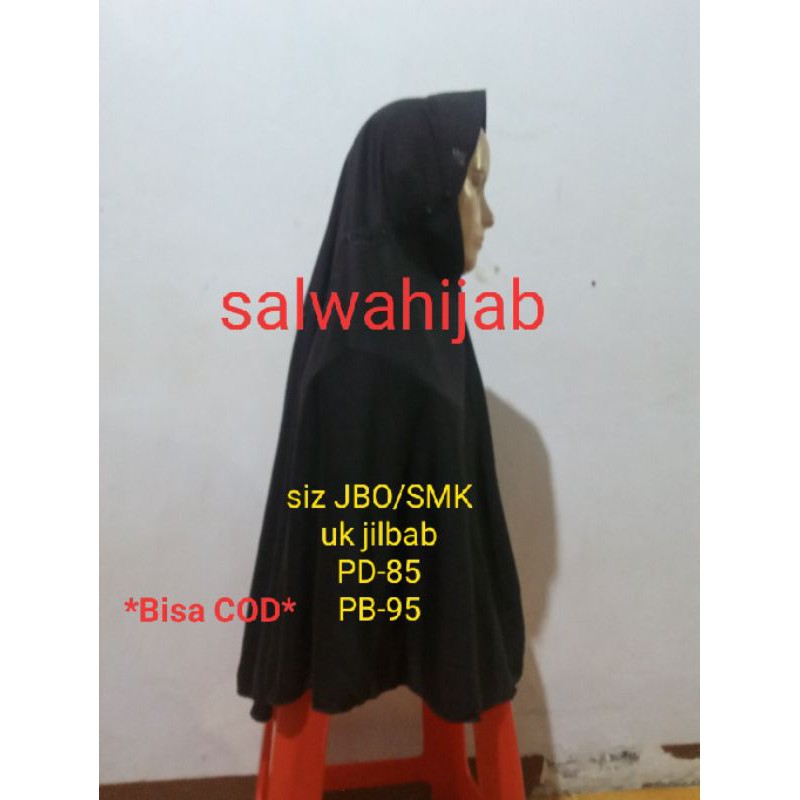 Hijab Anak Sekolah SMA(jumbo)Serut Pita Samping Rabbani KW