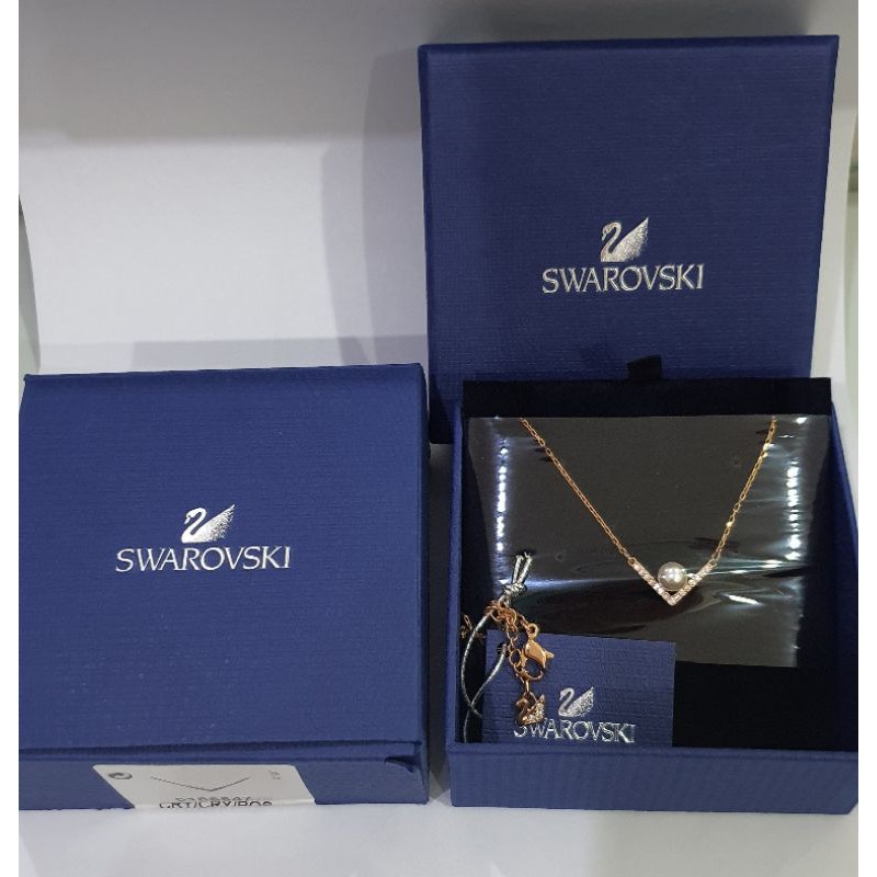 Swarovski Kalung /necklace rose gold