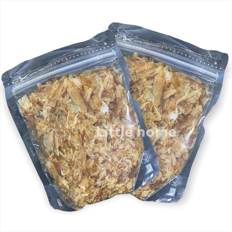 

Katsuobushi Shaved Bonito Flakes Halal Serutan Ikan Cakalang Asap 100 Gram