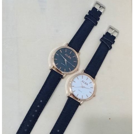 Jam Tangan Pria Korea Alba Classic Strap Kulit Watch Wotch Wtch Jam Jqm Jsm Jaam Jan Tangan Tanggan 