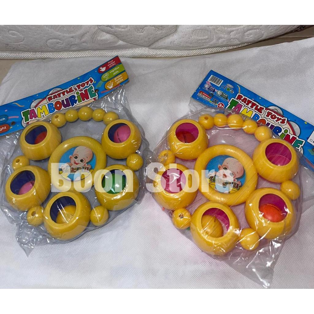 Mainan Tamborin Anak (Alat Musik Kerincingan Kecrekan Rebana)
