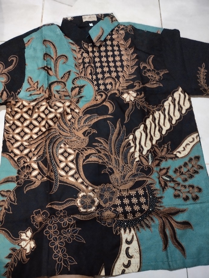 Batik Pria Lengan Panjang Keratonan Solo Premium Produksi Batik Aluna Sku76
