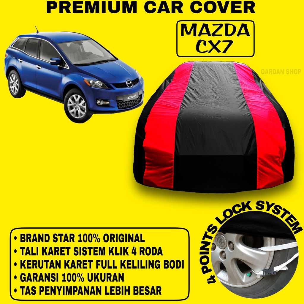 Body Cover MAZDA CX7 Sarung Strip MERAH Penutup Pelindung Bodi Mobil Mazda Cx7 Waterproof PREMIUM Cover