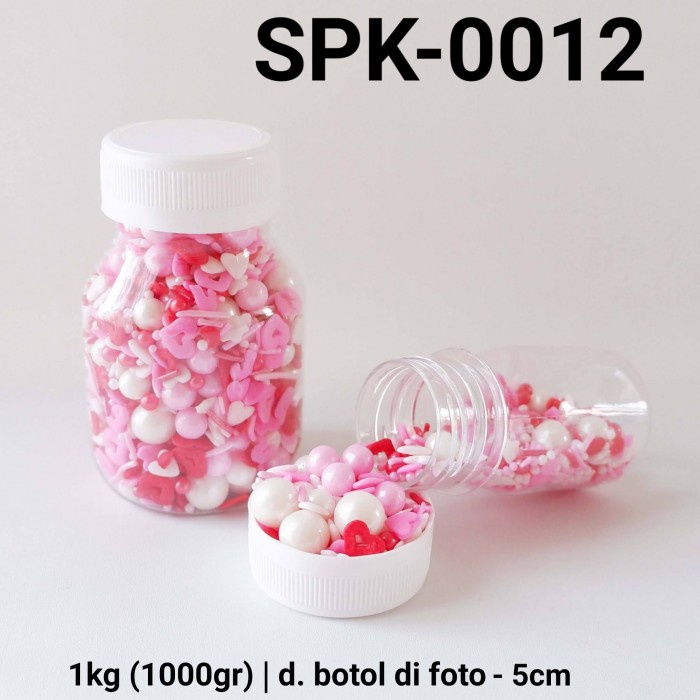 

SPK-0012 Sprinkles sprinkle sprinkel 1kg 1 kg mutiara hati valentine