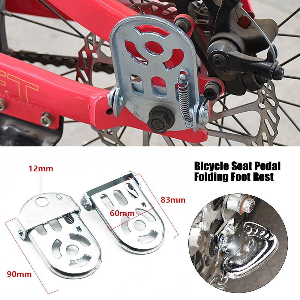 Nanas 1pasang Pedal Dudukan Sepeda Anak Elektrik Kendaraan Sepeda Parts Foot Plates Pedals Rear Seat Pedal