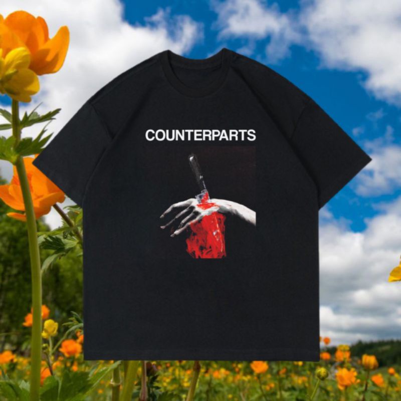 KAOS COUNTERPARTS - NOTHING LEFT TO LOVE BAJU BAND | T SHIRT | BOOTLEG | VINTAGE | OVERSIZE | HOMAGE