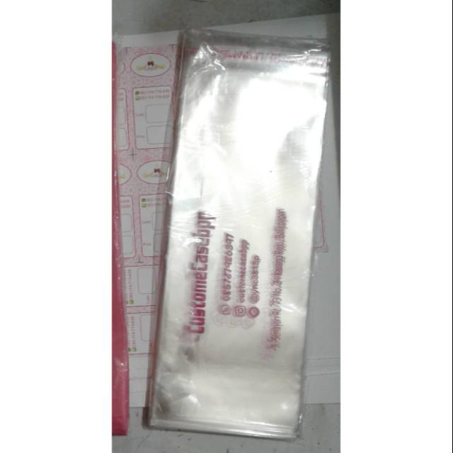 

Plastik OPP Sablon Ukuran 10x15cm/11x15cm