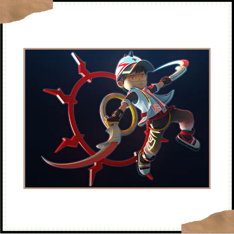 Topi Baseball Anak model Boboiboy Supra laki laki perempuan bonus gelang-1