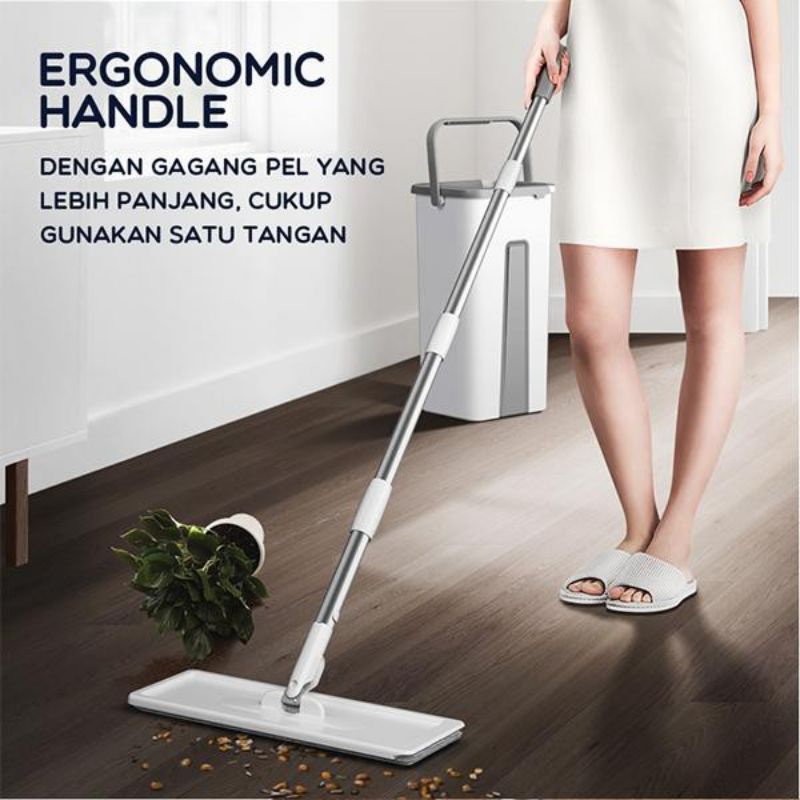 Samono SCM004 Hands Free Cleaning Mop with Cleaning Bucket